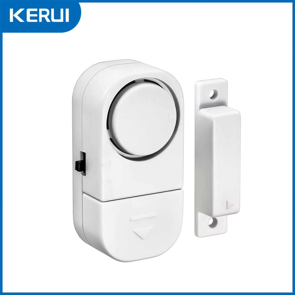 Wireless Door Sensor - KERUI เซ็นเซอร์ประตูอิสระนาฬิกาปลุก 90dB ประตู Magnetic Sensor