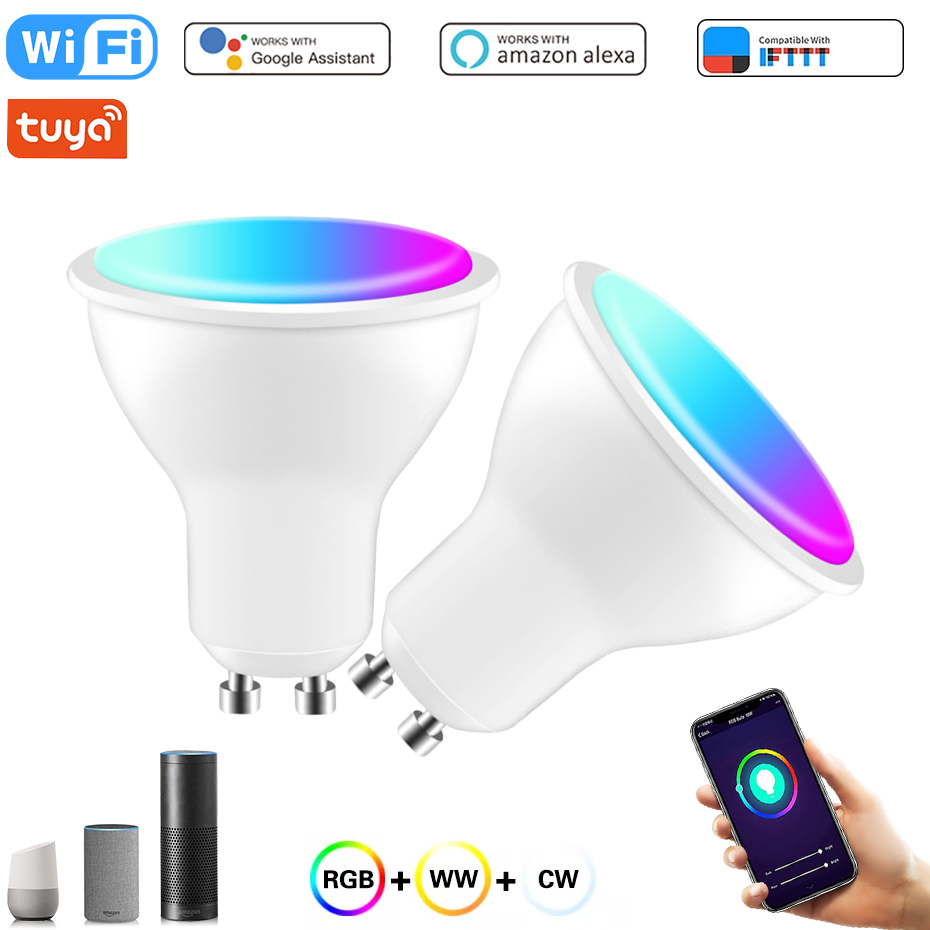 Smart Home Yellow - GU10 หลอดไฟ LED สมาร์ท WiFi โคมไฟ