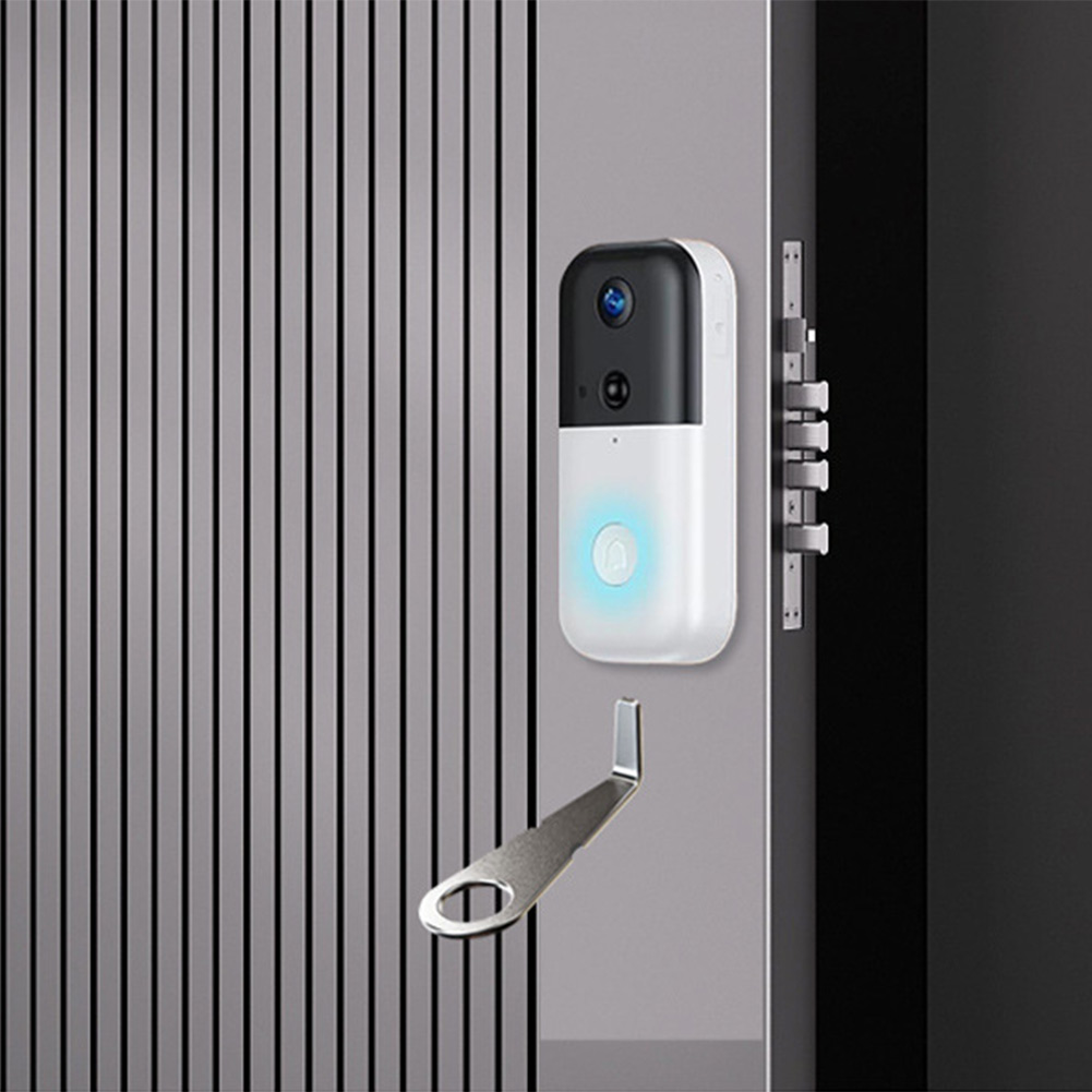 Smart Home Interior - กุญแจวิดีโอดอร์เบลล์สีเงินสำหรับกล้องวงจรปิด เครื่องมือถอดที่ปลอดภัย อุปกรณ์เปิดสแตนเลส อะไหล่สมาร์ทโฮม