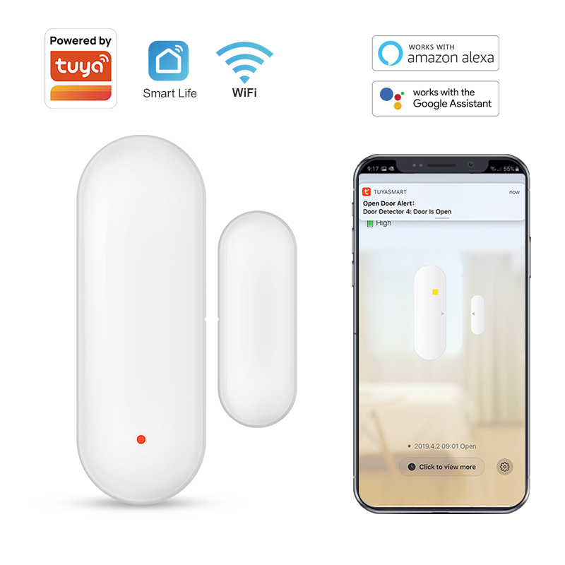 Wireless Door Sensor - Tuya สมาร์ทโฮมเซ็นเซอร์ประตู WiFi อัจฉริยะเครื่องตรวจจับเปิดปิด smartlife APP