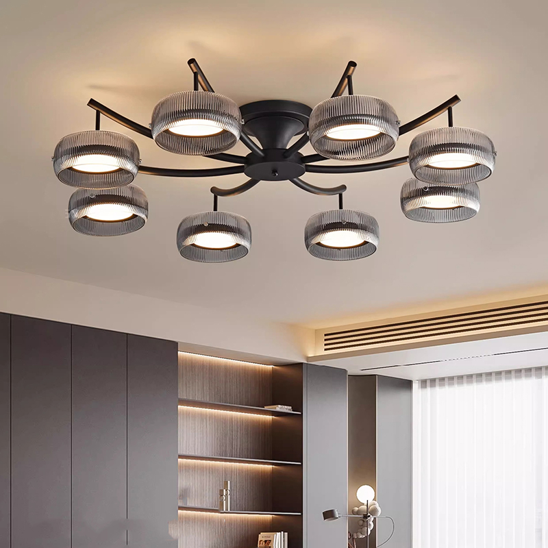 Smart Home Interior - โคมไฟแขวนตกแต่งบ้าน โคมไฟระย้าสไตล์โมเดิร์นสำหรับห้องนอน โคมไฟเพดาน ไฟตกแต่งภายใน โคมไฟระย้า LED