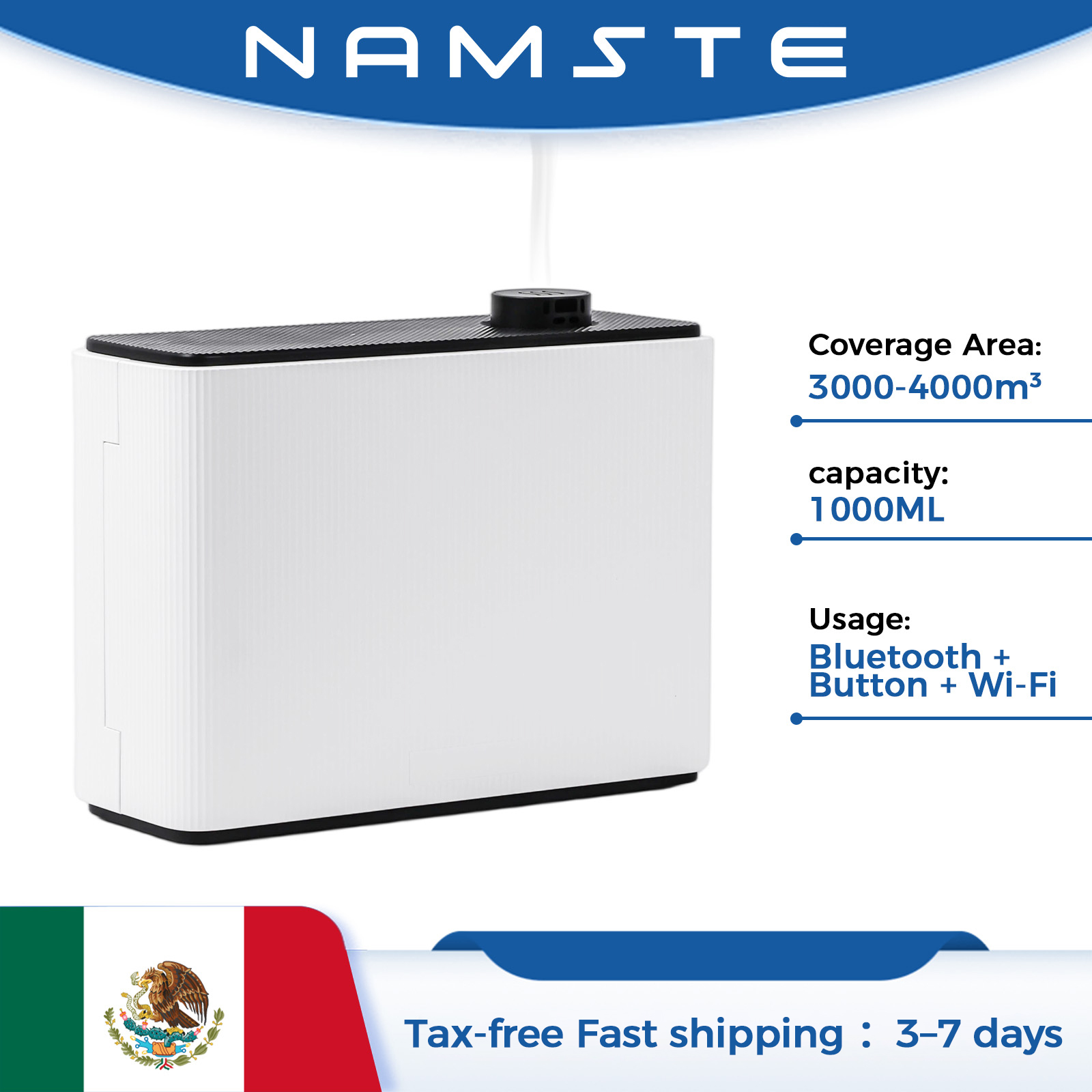 Smart Home Fragrance Diffuser - เครื่องกระจายกลิ่นหอม NAMSTE 1000 มล. แบบสมาร์ท สำหรับบ้าน