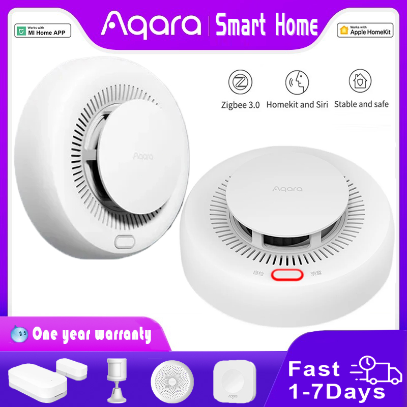 Smart Home Zestaw - ใหม่ Aqara เครื่องตรวจจับควัน Zigbee Smart Fire