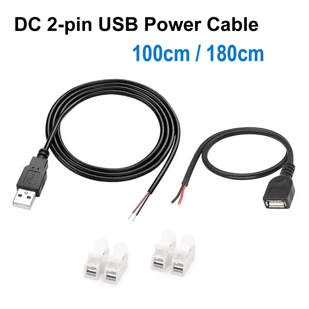 Smart Power Strip - DC 2-pin สายไฟ USB USB ชายหญิง