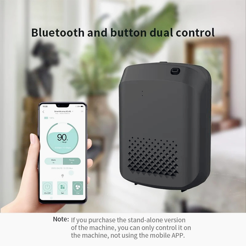 Smart Home Fragrance Diffuser - เครื่องกระจายกลิ่นน้ำมันหอมระเหยอัจฉริยะควบคุมด้วยบลูทูธ ครอบคลุมพื้นที่ 1000 ตร.ม. ใช้ได้หลายที่