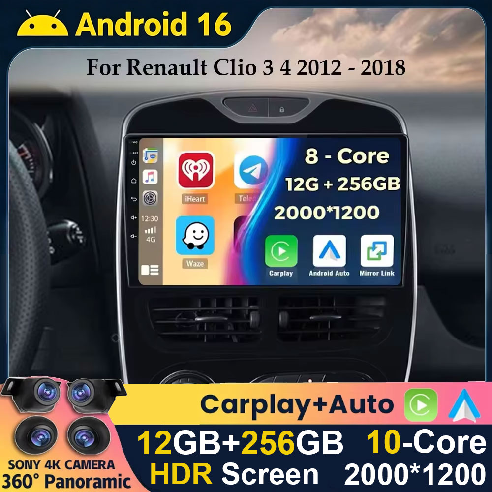 Smart Home Orvibo - วิทยุรถยนต์ Android 16 Carplay Auto WIFI+4G