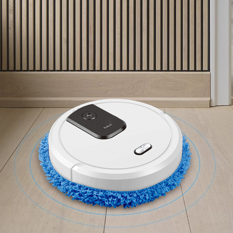 Vacuum Cleaner Smart Home - ใหม่ เครื่องดูดฝุ่นหุ่นยนต์กวาดและถูพื้นอัจฉริยะ หุ่นยนต์ถูพื้นแบบแห้งและเปียก เครื่องใช้ในบ้านแบบชาร์จไฟได้พร้อมสเปรย์เพิ่มความชื้น