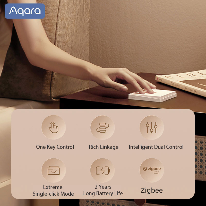 สวิตช์ไฟติดผนังอัจฉริยะ aqara  - Smart Home Zestaw บทวิจารณ์และราคา