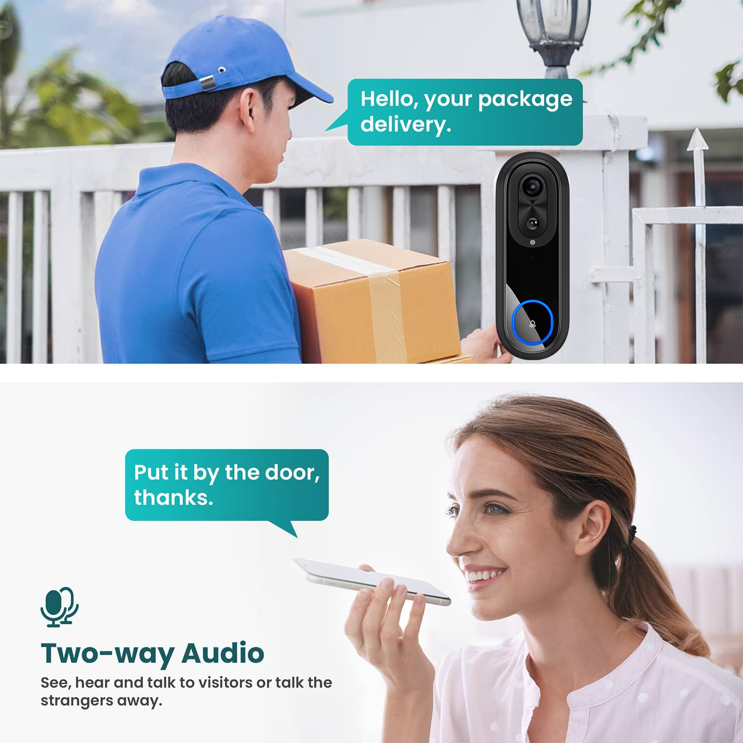 5G 2.4G WiFi Video Doorbell 10 - Smart Home Battery Camera บทวิจารณ์และราคา