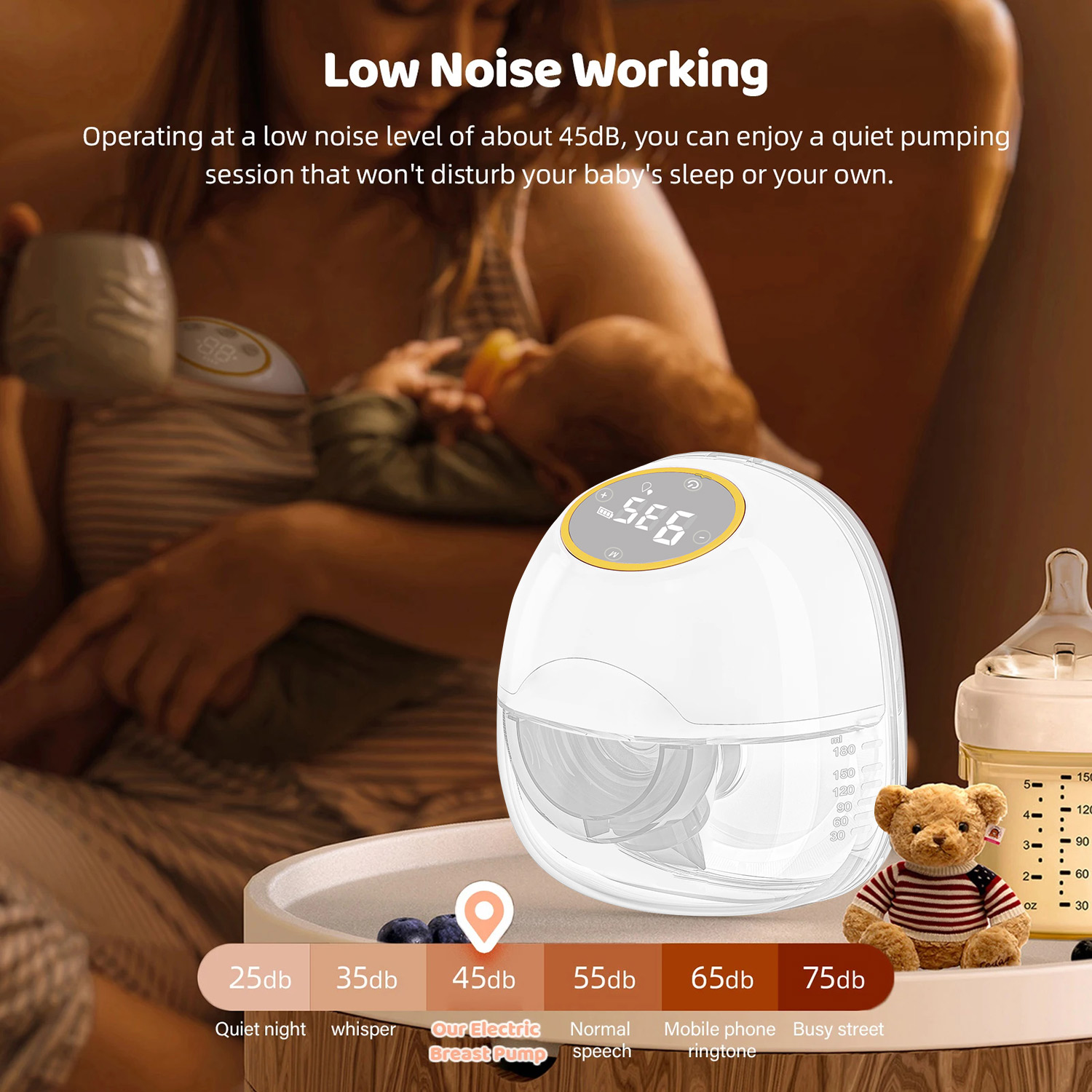 เครื่องปั๊มนมไฟฟ้าแบบพกพา 1 ชิ - Smart Home Elements บทวิจารณ์และราคา