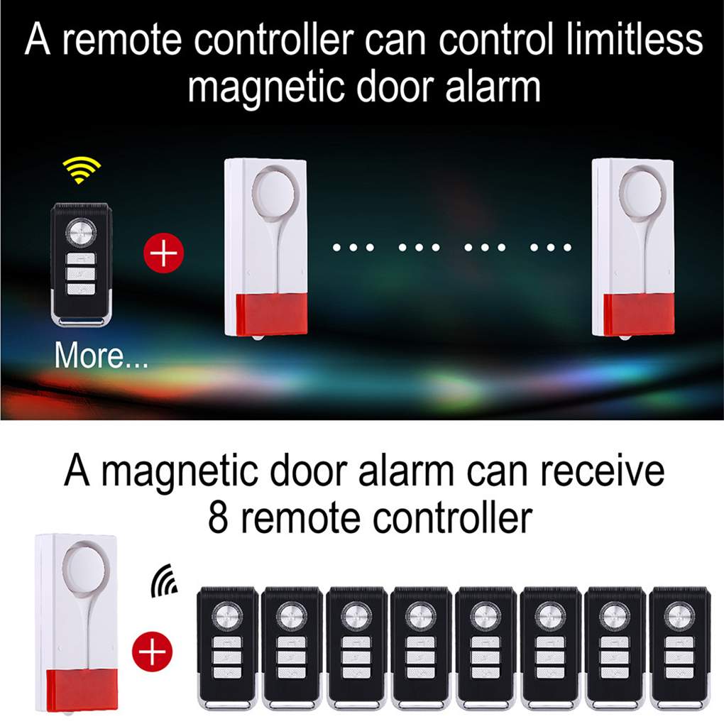 สัญญาณกันขโมย 110 เดซิเบล เสีย - Wireless Door Sensor บทวิจารณ์และราคา