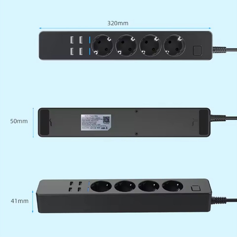 ปลั๊กไฟอัจฉริยะ WIFI 4 ช่อง AC - Smart Power Strip บทวิจารณ์และราคา