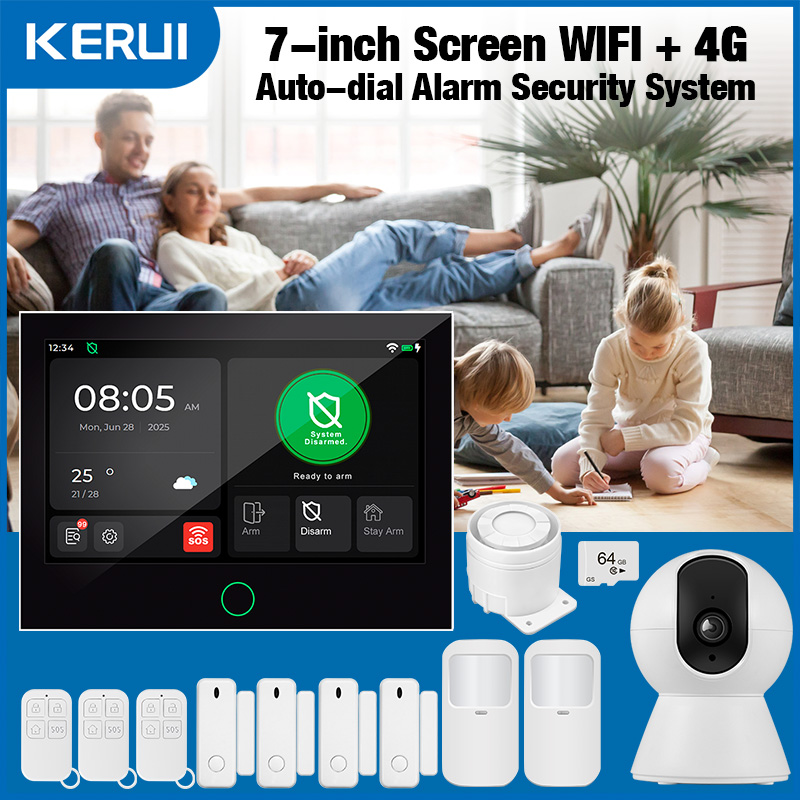 KERUI ใหม่ 4G + WiFi Wireless  - Smart Home Dashboard บทวิจารณ์และราคา