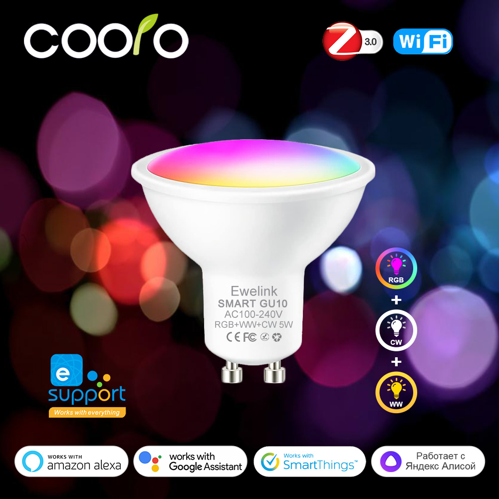 ZigBee GU10 WiFi สมาร์ทหลอดไฟ  - Smart Home Yellow บทวิจารณ์และราคา