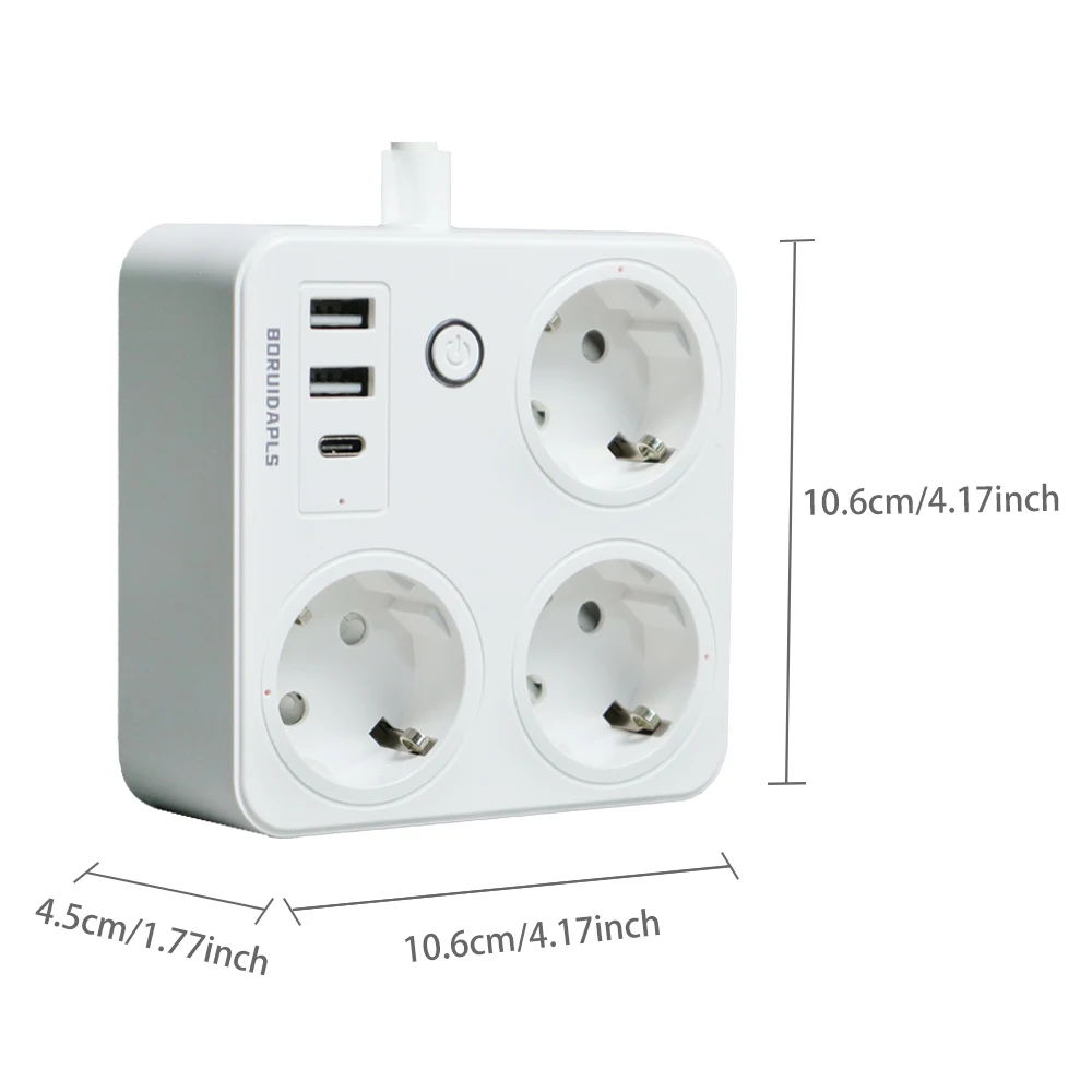BORUIDAPLS ZigBee EU ปลั๊กไฟอั - Smart Power Strip บทวิจารณ์และราคา