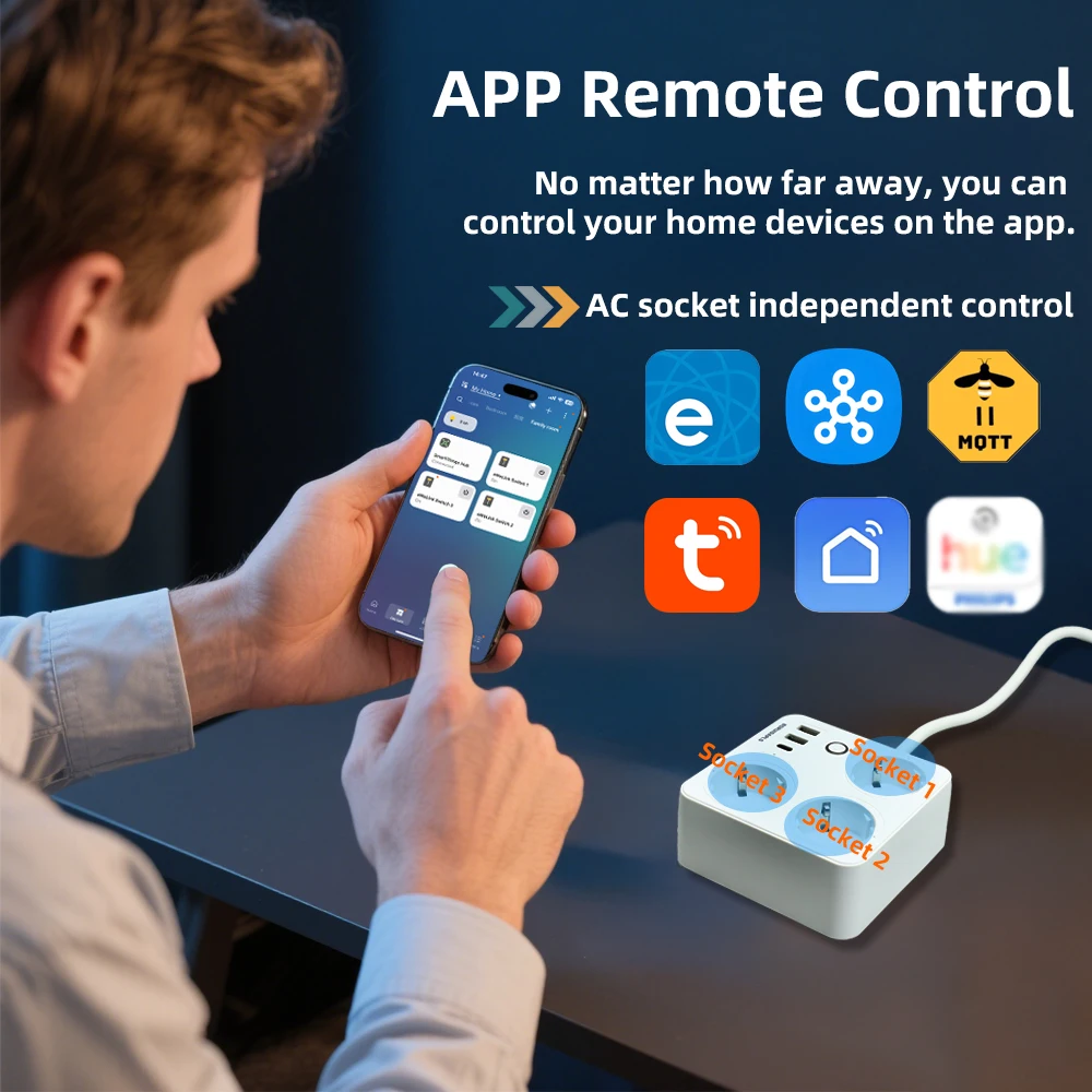 BORUIDAPLS ZigBee EU ปลั๊กไฟอั - Smart Power Strip บทวิจารณ์และราคา