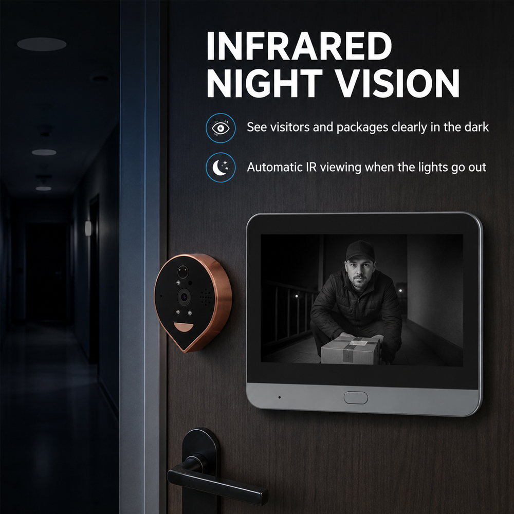 กริ่งประตูวิดีโอดิจิทัลพร้อมหน - Smart Home Battery Camera บทวิจารณ์และราคา