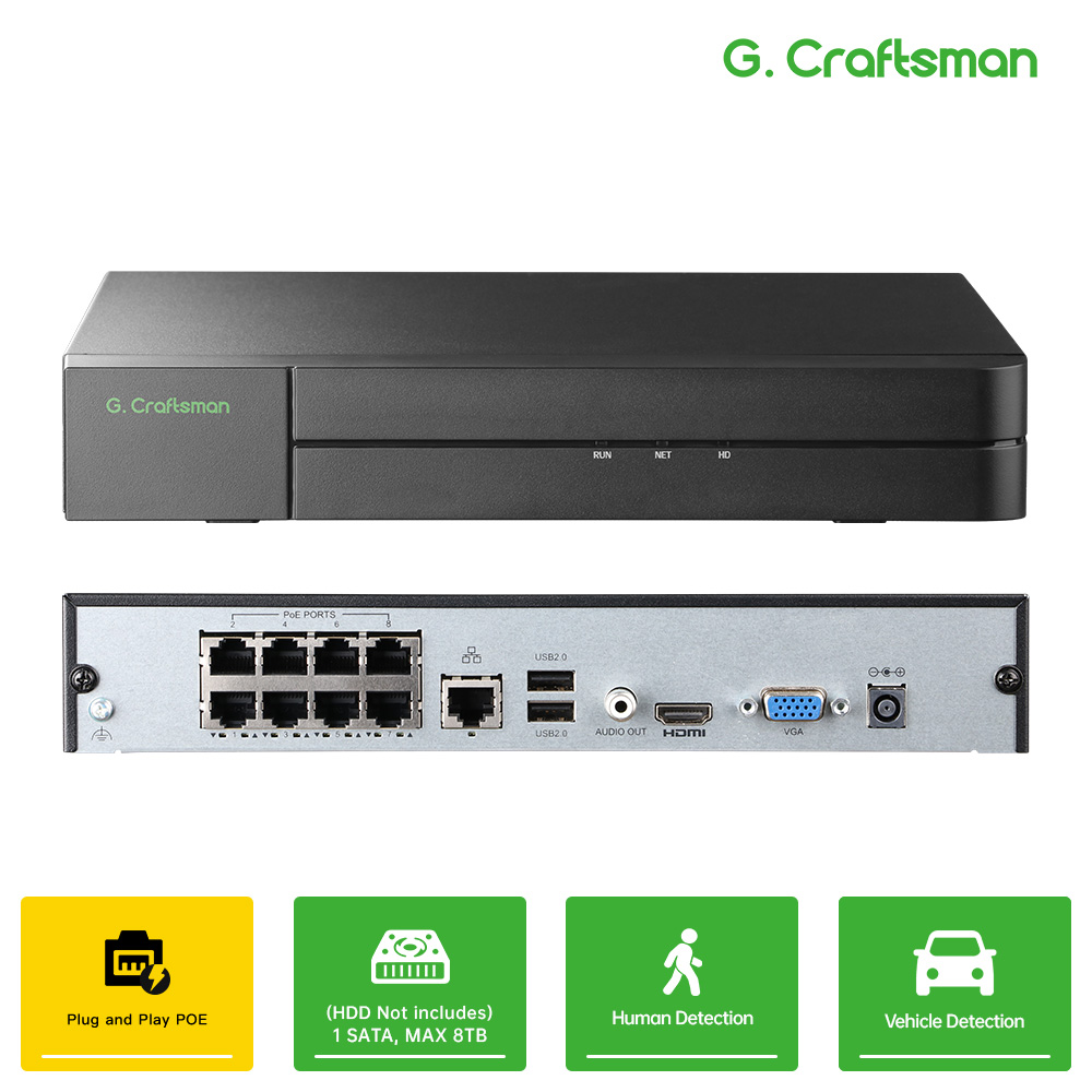 C-U,8CH POE เครื่องบันทึกวิดีโ - Smart Home Microsoft บทวิจารณ์และราคา