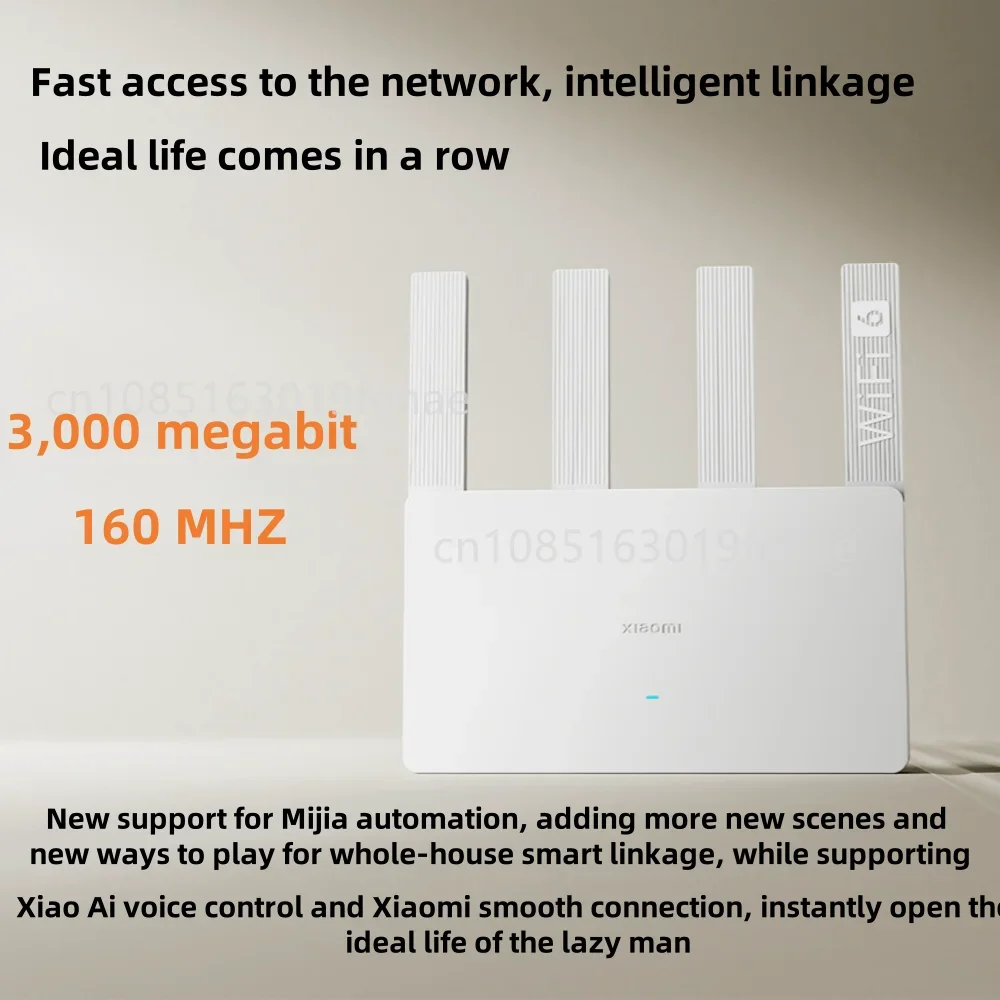 เราเตอร์ Xiaomi AX3000E WiFi 6 - Smart Home Zestaw บทวิจารณ์และราคา