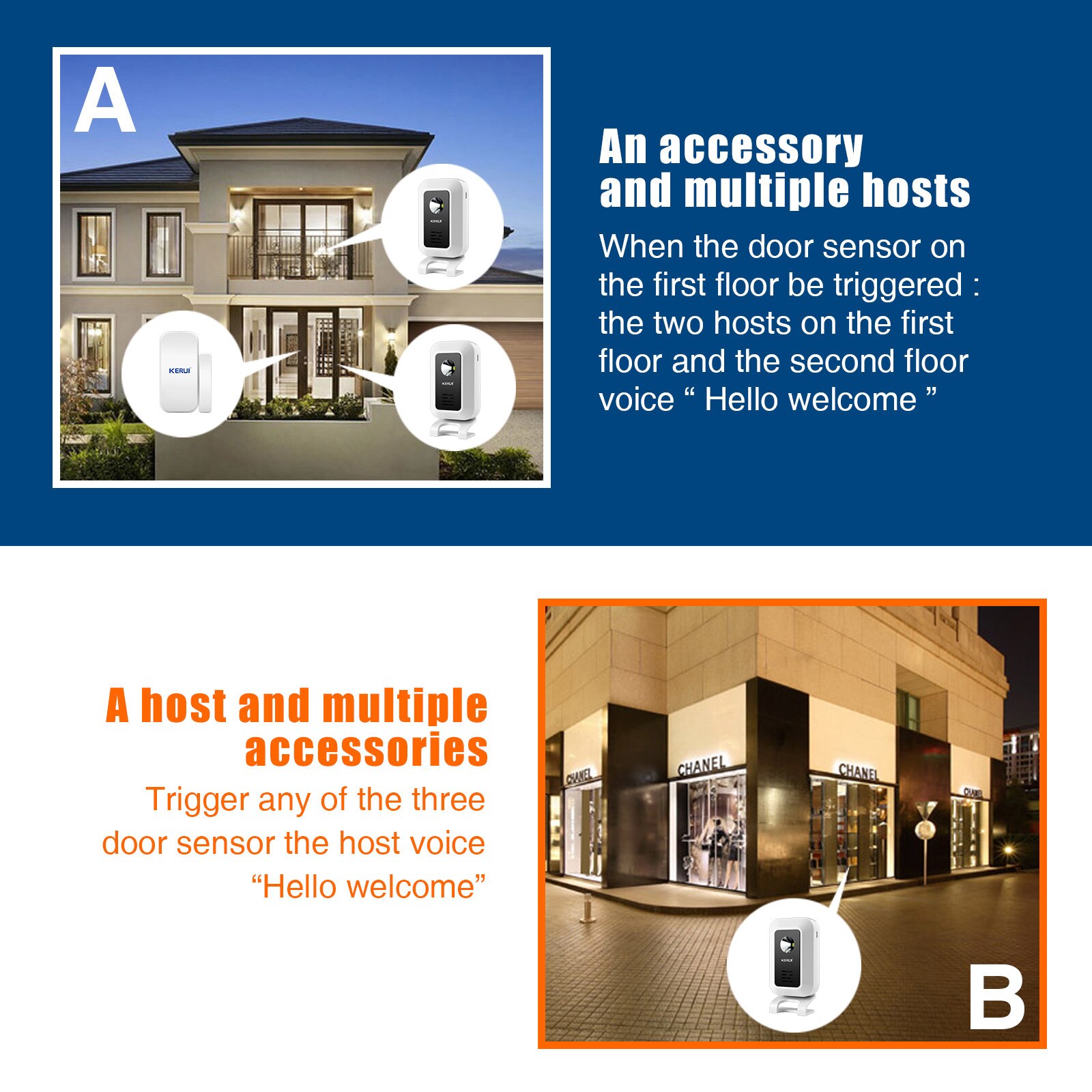 Kerui เซ็นเซอร์ตรวจจับความเคลื - Wireless Door Sensor บทวิจารณ์และราคา