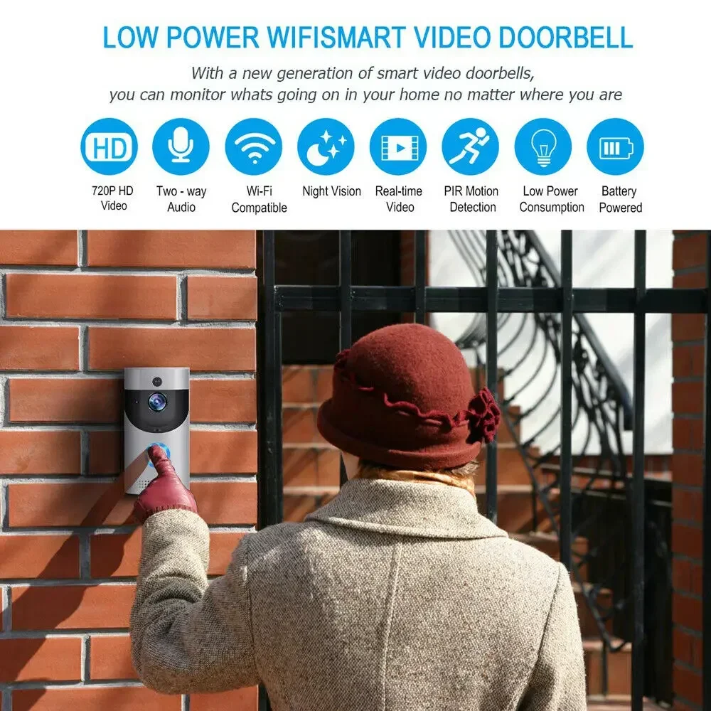 720P HD สมาร์ทโฮมไร้สาย WIFI ก - Smart Home Battery Camera บทวิจารณ์และราคา