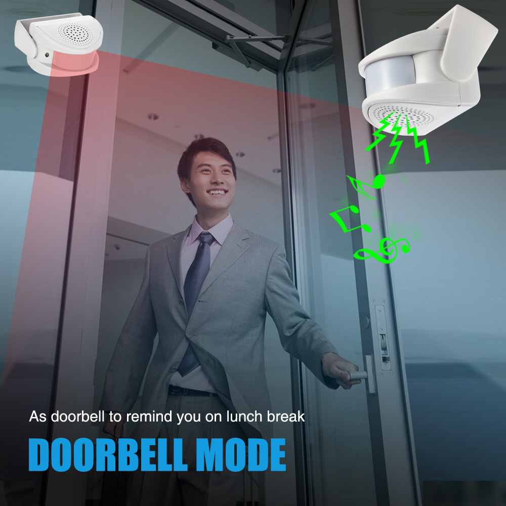 32 เพลงยินดีต้อนรับอินฟราเรด C - Wireless Door Sensor บทวิจารณ์และราคา