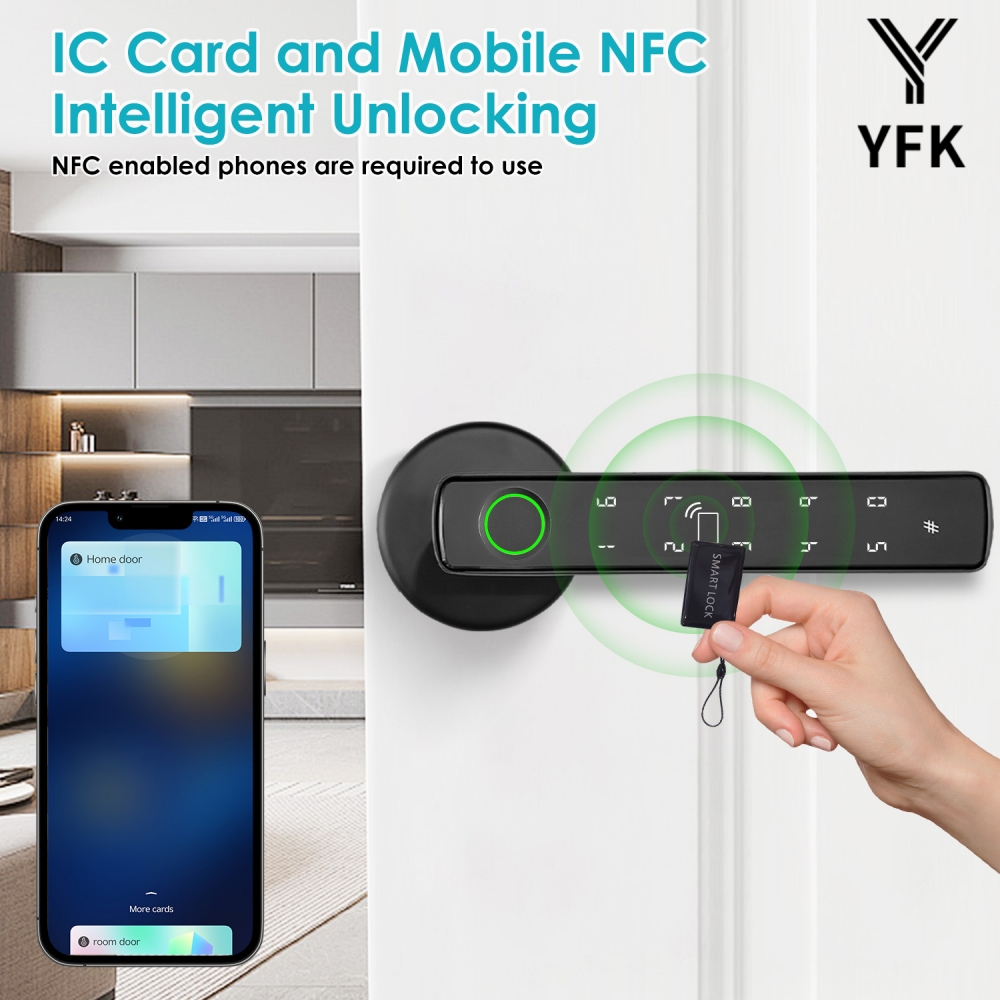 YFK Tuya 5-in-1 Smart Door Han - Smart Home Interior บทวิจารณ์และราคา