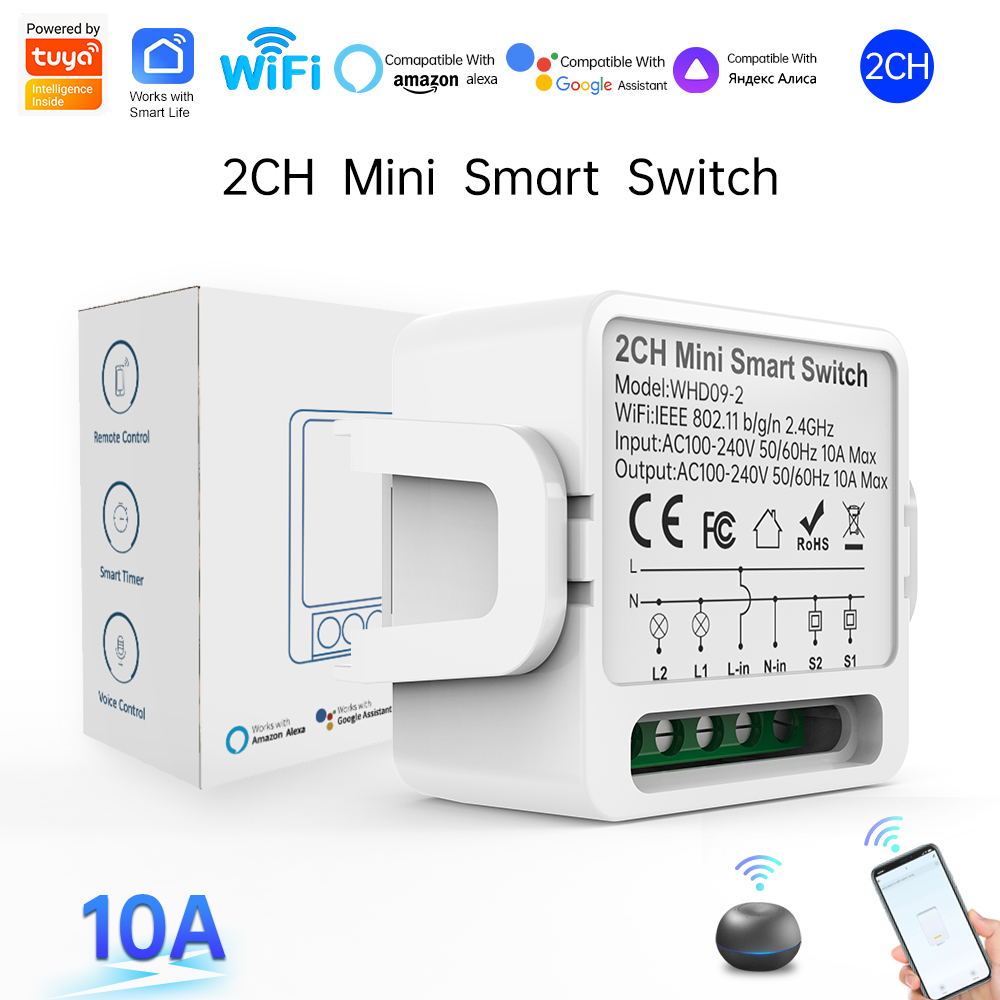 สวิตช์อัจฉริยะ Tuya แบบ 2 ทาง  - Smart Home Remote บทวิจารณ์และราคา
