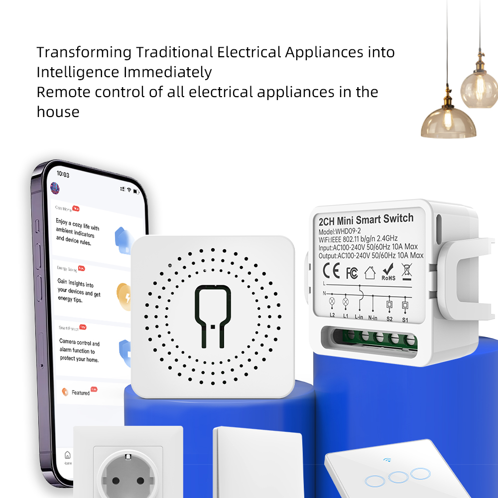 สวิตช์อัจฉริยะ Tuya แบบ 2 ทาง  - Smart Home Remote บทวิจารณ์และราคา