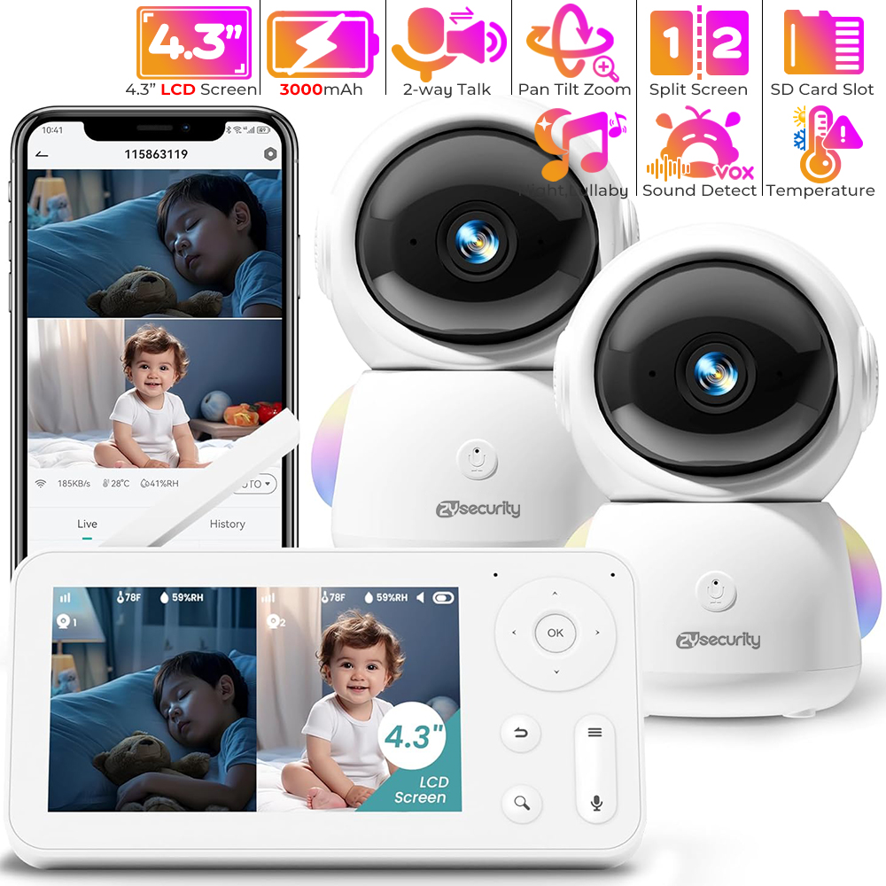 2K Baby Monitor พร้อม 2 กล้องแ - Smart Home Battery Camera บทวิจารณ์และราคา