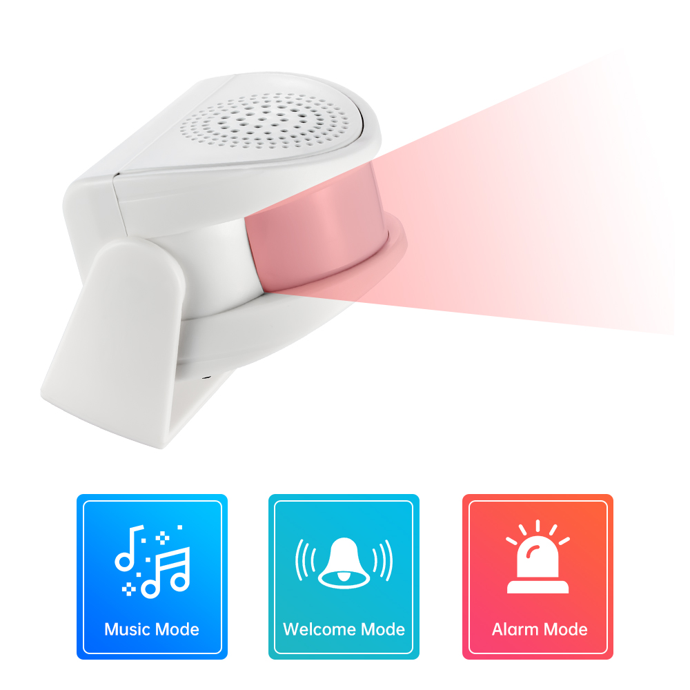32 เพลงยินดีต้อนรับอินฟราเรด C - Wireless Door Sensor บทวิจารณ์และราคา